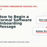 How to Begin a Formal Software Onboarding Message